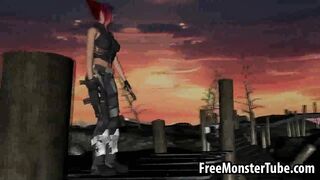 Foxy 3D babe getting fucked hard by an alien spiderhigh 1