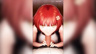 【H GAME】巨乳美女のフェラ抜き射精シーン③♡ エロアニメ/エロゲーム実況