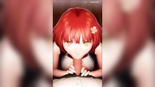 【H GAME】巨乳美女のフェラ抜き射精シーン③♡ エロアニメ/エロゲーム実況