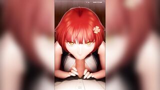 【H GAME】巨乳美女のフェラ抜き射精シーン③♡ エロアニメ/エロゲーム実況