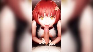 【H GAME】巨乳美女のフェラ抜き射精シーン③♡ エロアニメ/エロゲーム実況