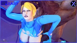 A monster with a huge dick fucks a blonde in anal