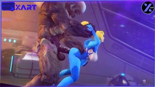 A monster with a huge dick fucks a blonde in anal