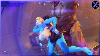 A monster with a huge dick fucks a blonde in anal