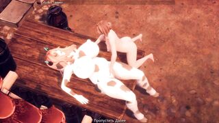 Косплейщица не против чтобы я её трогала за грудь [Gameplay]