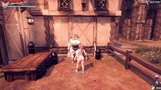 Косплейщица не против чтобы я её трогала за грудь [Gameplay]