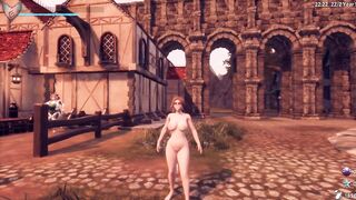 Косплейщица не против чтобы я её трогала за грудь [Gameplay]