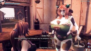Косплейщица не против чтобы я её трогала за грудь [Gameplay]