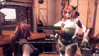Косплейщица не против чтобы я её трогала за грудь [Gameplay]