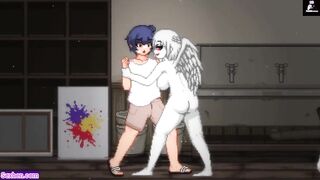 Another ghost girl jumps on me and fucks me hard making me cum Hentai Games Gallery P13 W Sound
