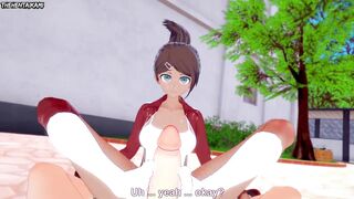 Hentai POV Feet Aoi Asahina Danganronpa
