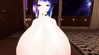 Bedroom blowup breast inflation