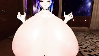 Bedroom blowup breast inflation