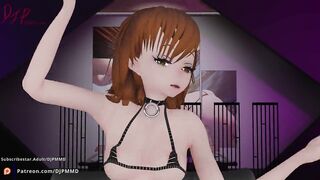 cute mude Misaka Play Blender MMD 1548