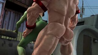 She-Hulk gets huge Juggernaut cock in all her holes | 彼女-ハルクは彼女のすべての穴で巨大なジャガーノートコックを取得します