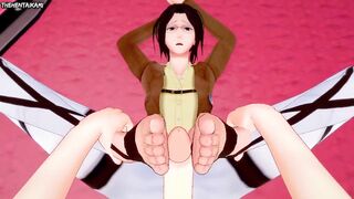 Hentai POV Feet Hange Zoe Attack on Titan