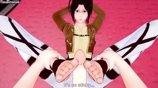 Hentai POV Feet Hange Zoe Attack on Titan