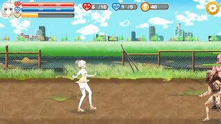 Cute girl has sex with aliens men in Fairy flower new hentai sex gameplay