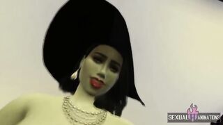 Resident Evil 8: Lady Dimitrescu Has Sex With Me In Her Bedroom POV - Sexual Hot Animations