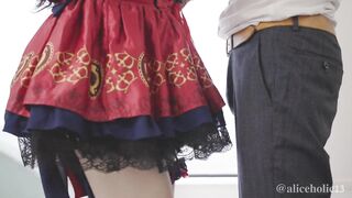 【アニコス 個人撮影】 人気アイドルとステージ衣装のまま生ハメえっち Cosplay cumshot sex
