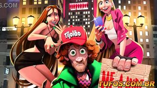 Hot chicks fucking a beggar after the club - Rich Mansion Episode 08