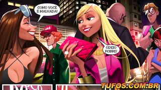 Hot chicks fucking a beggar after the club - Rich Mansion Episode 08