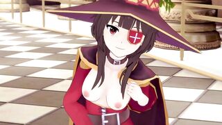 Konosuba Aqua Darkness and Megumin Finger Themselves for You - Anime Hentai 3d Uncensored