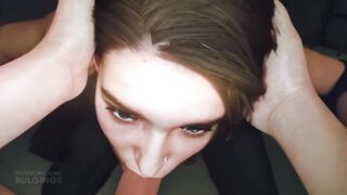 Jill Valentine deepthroat creampie