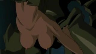Hentai Girl impregnated by green monster