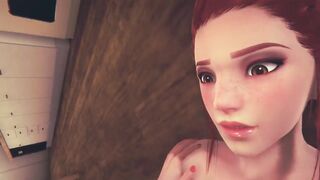 Brigitte and Pharah Futa Female Taker POV