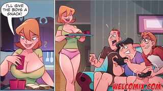 Gang Bang with Andy's friends - The Naughty Home