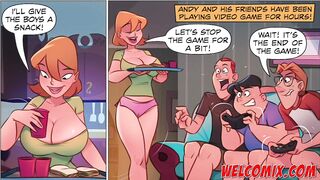 Gang Bang with Andy's friends - The Naughty Home