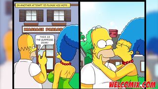 Betrayal at the massage parlor - The Simptoons