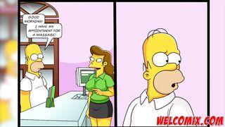 Betrayal at the massage parlor - The Simptoons