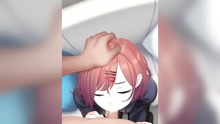 Idol Master - Madoka Higuchi Blowjob Double Throatpie Cum Swallow