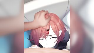 Idol Master - Madoka Higuchi Blowjob Double Throatpie Cum Swallow