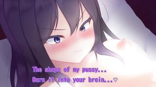 ヤンデレ彼女との初夜♥おまんこくぱぁでデカクリ舐めて足でホールドクンニ♥イキ潮のおしっこ飲ませ…♥【エロアニメ】