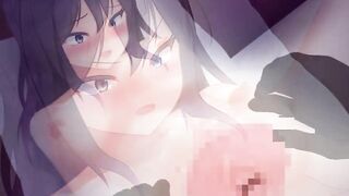 ヤンデレ彼女との初夜♥おまんこくぱぁでデカクリ舐めて足でホールドクンニ♥イキ潮のおしっこ飲ませ…♥【エロアニメ】