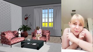 Futanari well sucked at home