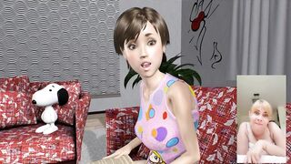 Futanari well sucked at home