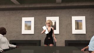 Slutty boss grows giant tits - "The Meeting"