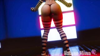 【Hatano Miwa MMD DANCER】naughty hot ass yummy butt delicious dance Hatano Miwa perfect big ass