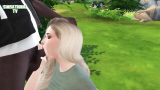 Interracial Teens Fuck in Public 3D