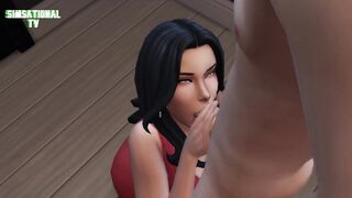 Sugar Daddy Fucks Babe in Office 3D
