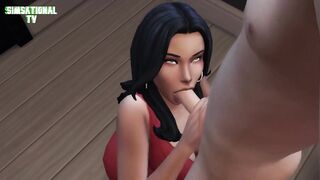 Sugar Daddy Fucks Babe in Office 3D