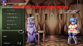 Cute warrior lady has sex with monsters men in Sword of ryonasis new hentai gameplay