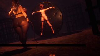 Whipping BDSM Domination with Hero and Witch - Japanese Hentai Game