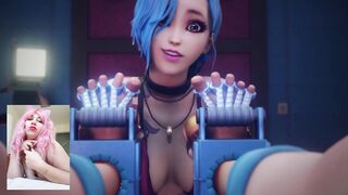 mocking Jinx bdsm machine for sex and orgasm