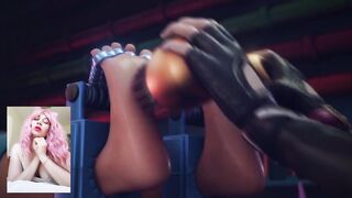 mocking Jinx bdsm machine for sex and orgasm