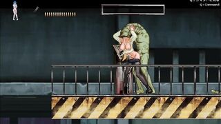 2d game about monsters and zombies (Parassite in city) insemination with zombies furry alien